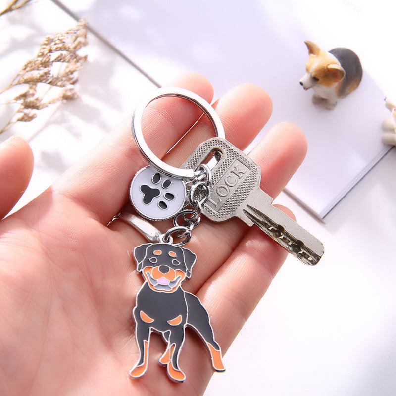 Keychains de perros de mascotas de metal al por mayor